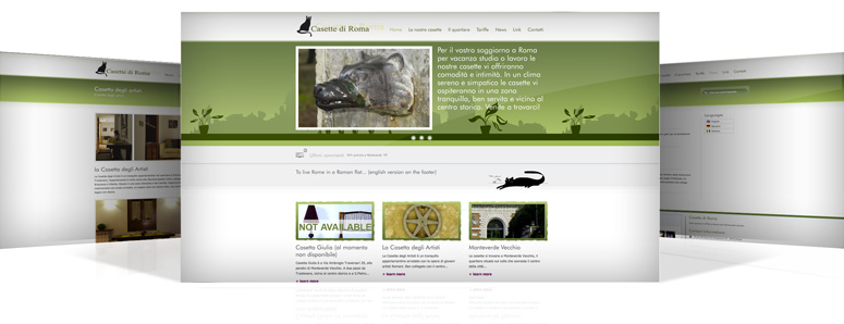 pagine interne sito web casette di roma