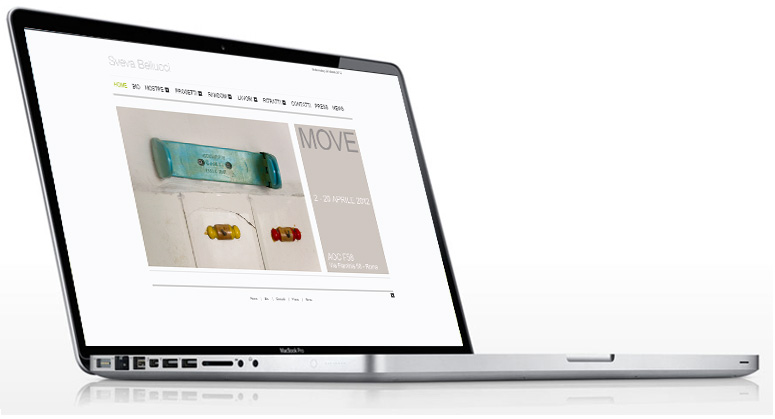home page sito web sveva bellucci