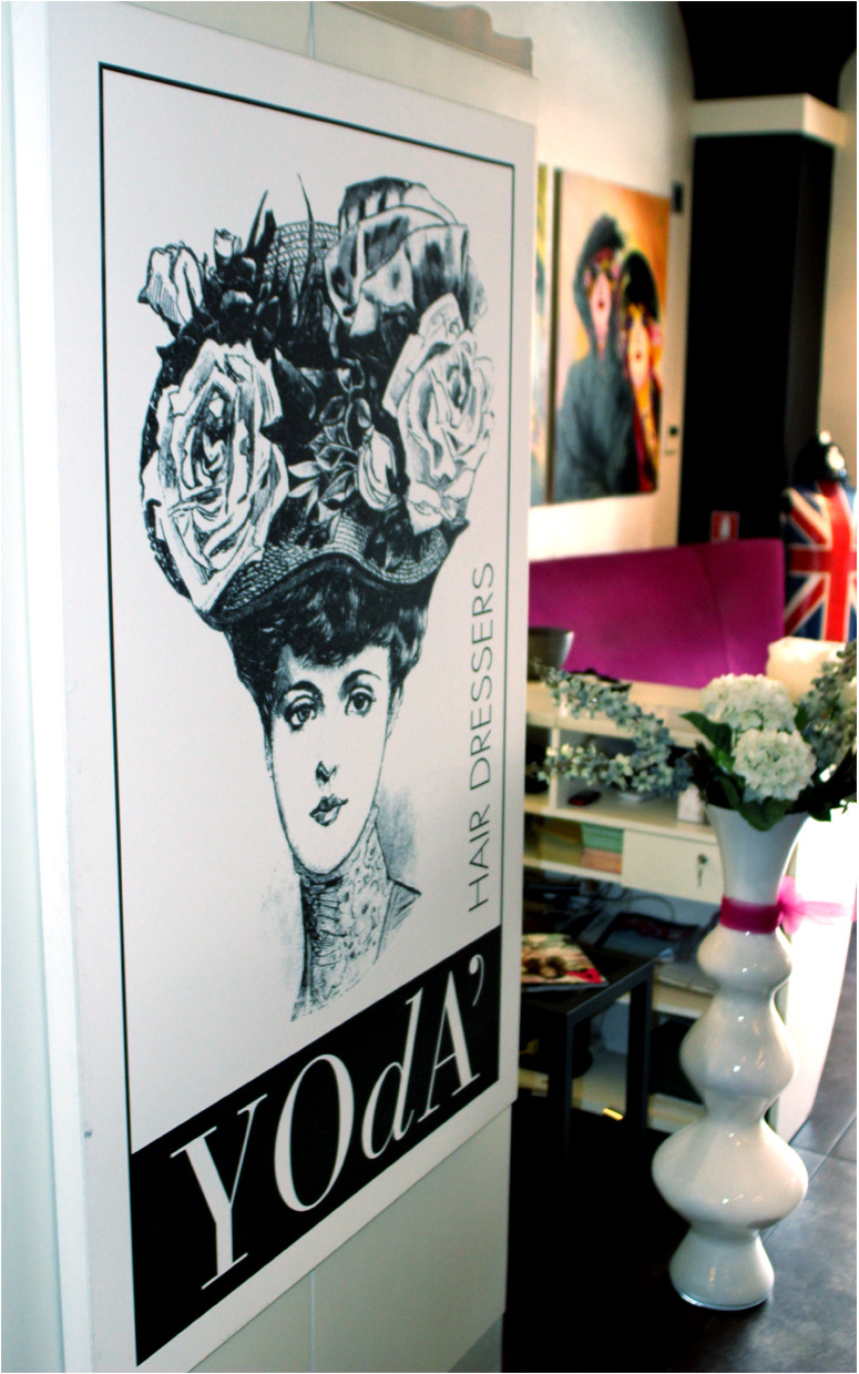 pannello su tela interno negozio